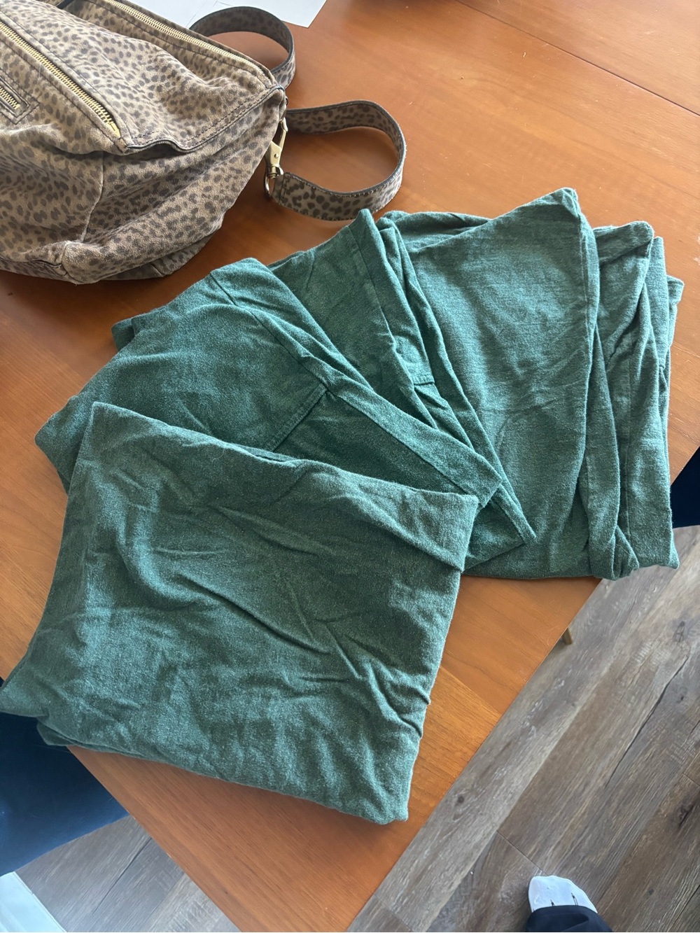 PURE ERA Emerald Dark Green Jersey Knit Duvet Cover Set, Queen, EUC - Picture 6 of 9